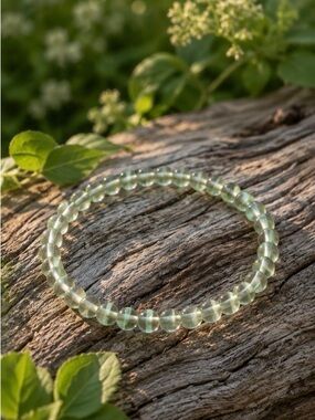 Green Jade Beaded Stone Bracelet - Women Jewelry